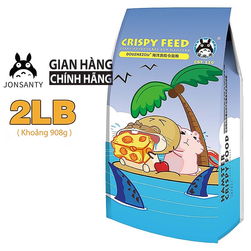 Thức ăn cho chuột Hamster Bear, Winter White, Robo, Campell vỗ béo phiêu lưu đại dương thương hiệu JONSANTY 908gr CTS110
