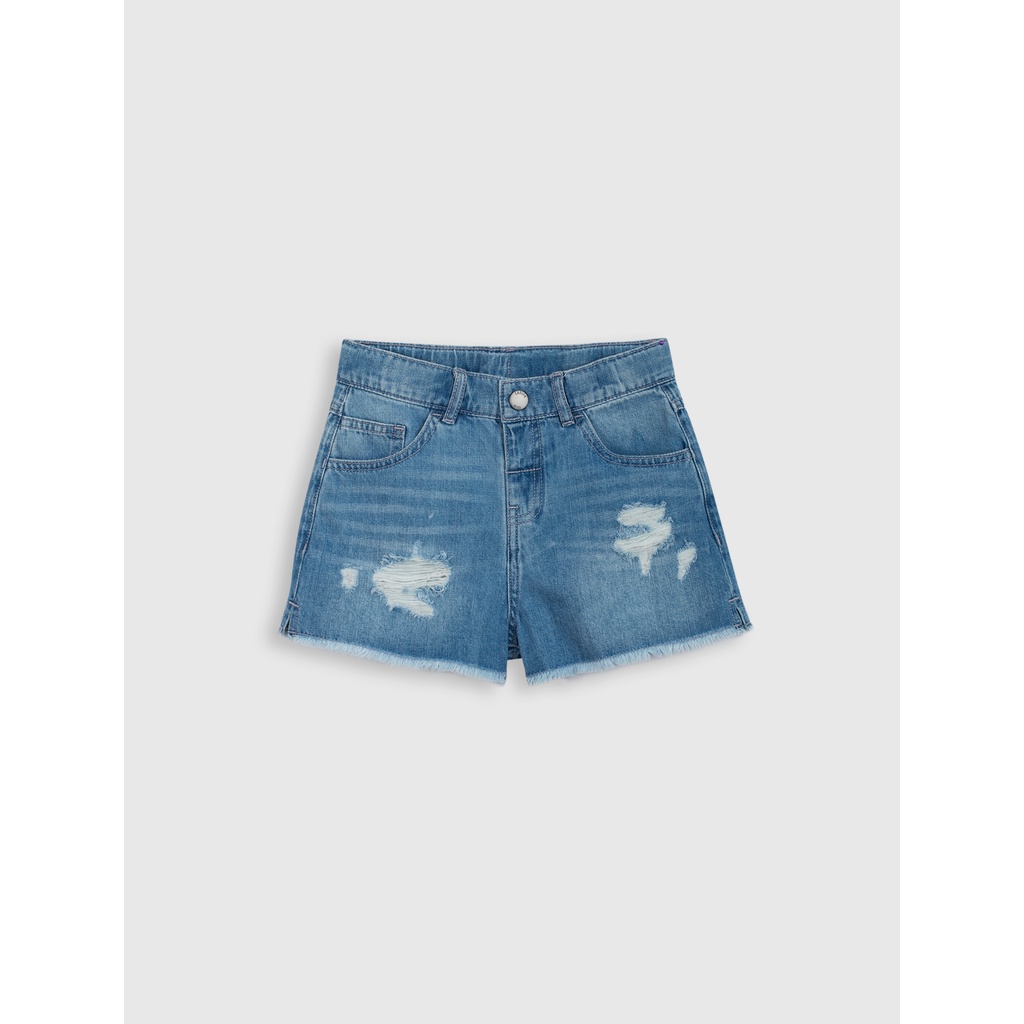 Quần short bé gái CANIFA chất jeans cotton - 1BS21C004