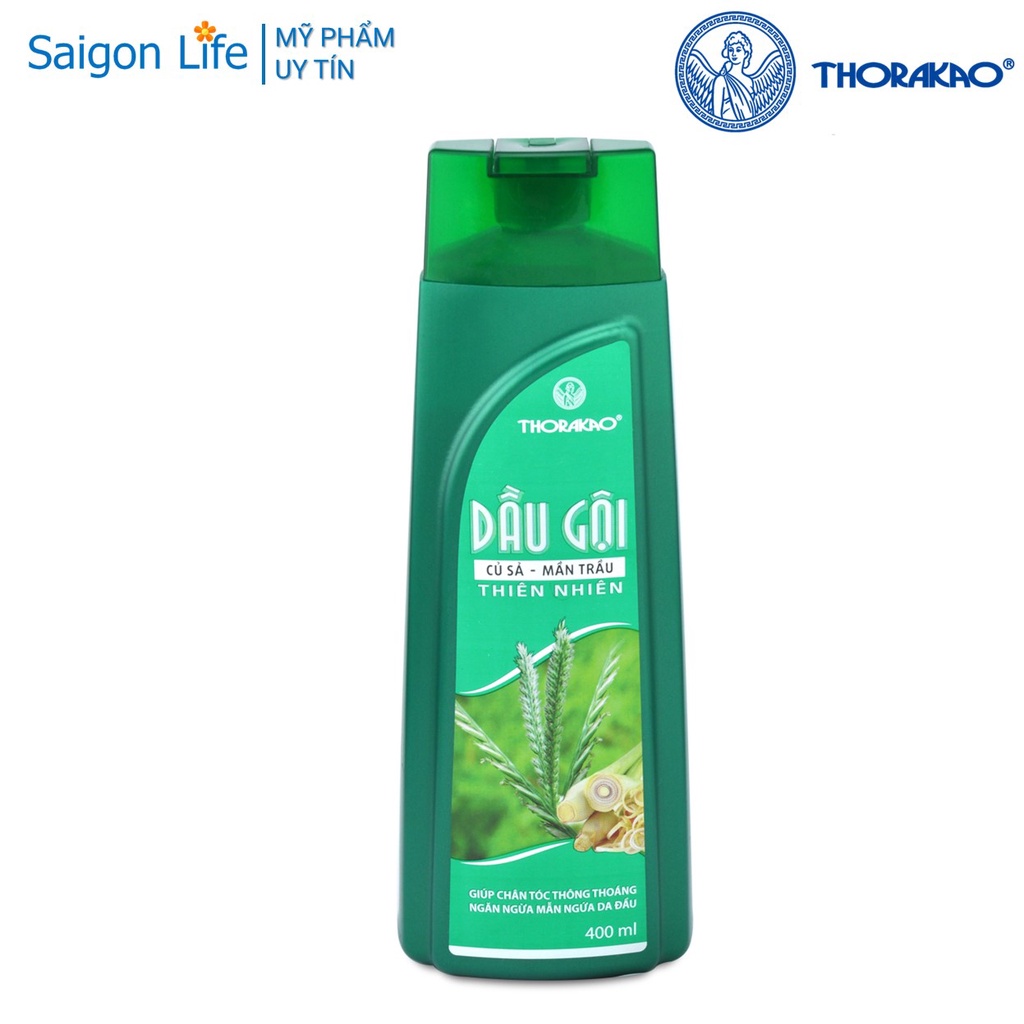 Thorakao Dầu gội củ sả, mần trầu 400ml