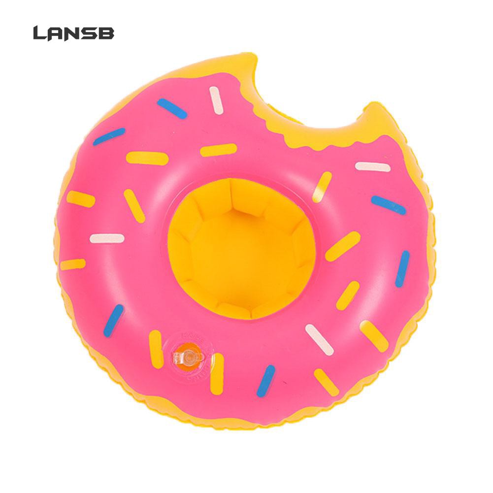 Phao bơi đựng ly nước hình bánh Donut tròn dễ thương