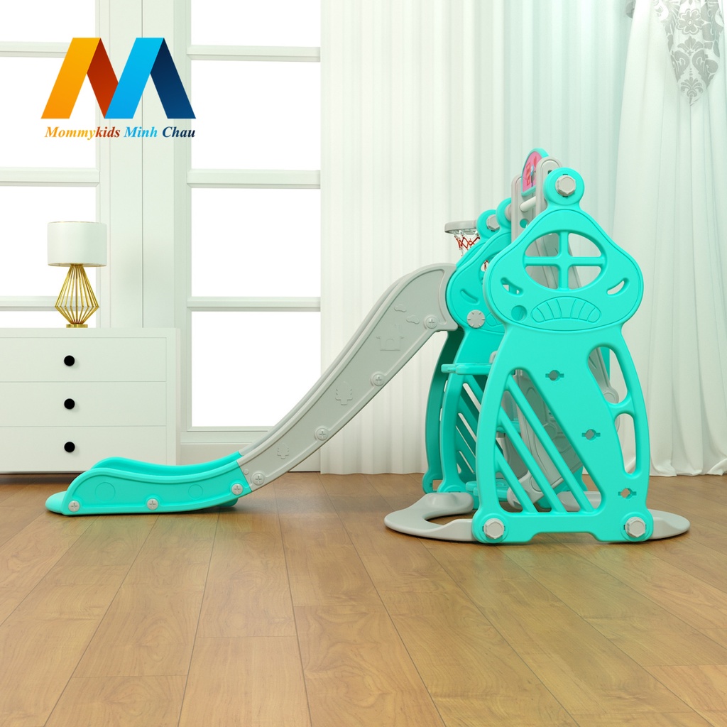 Cầu Trượt Xích Đu LUCKMAN mẫu Vương miệng cho bé 1-6 tuổi tăng cường khả năng vận động của trẻ