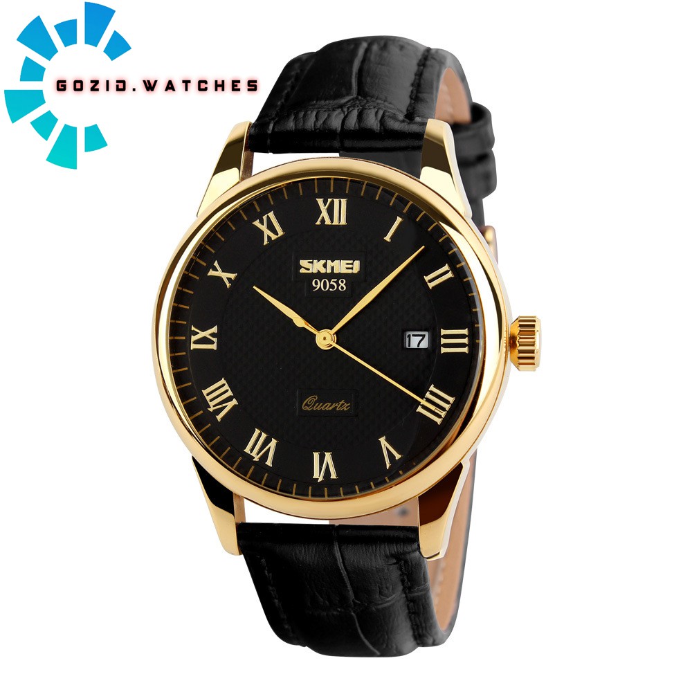 Đồng hồ nam dây da cao cấp SKMEI SM21 chống nước chống xước chính hãng -Gozid.watches