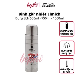 Bình giữ nhiệt nóng lạnh Elmich lõi Inox 304 tráng bạc 500 - 750 - 1000ml - Chất lượng Châu Âu