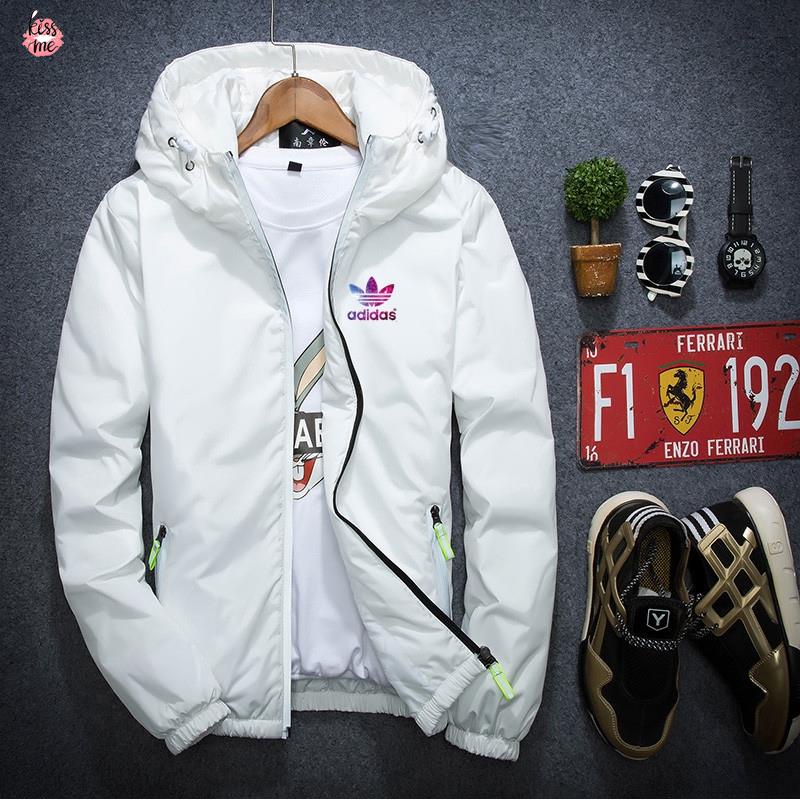Áo Khoác Gió Adidas Phản Quang Thoải Mái Cá Tính Cho Nam