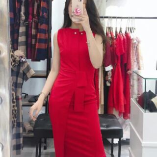 ĐẦM BODY SÁT NÁCH CÁCH ĐIỆU ( tặng cài áo như hình)