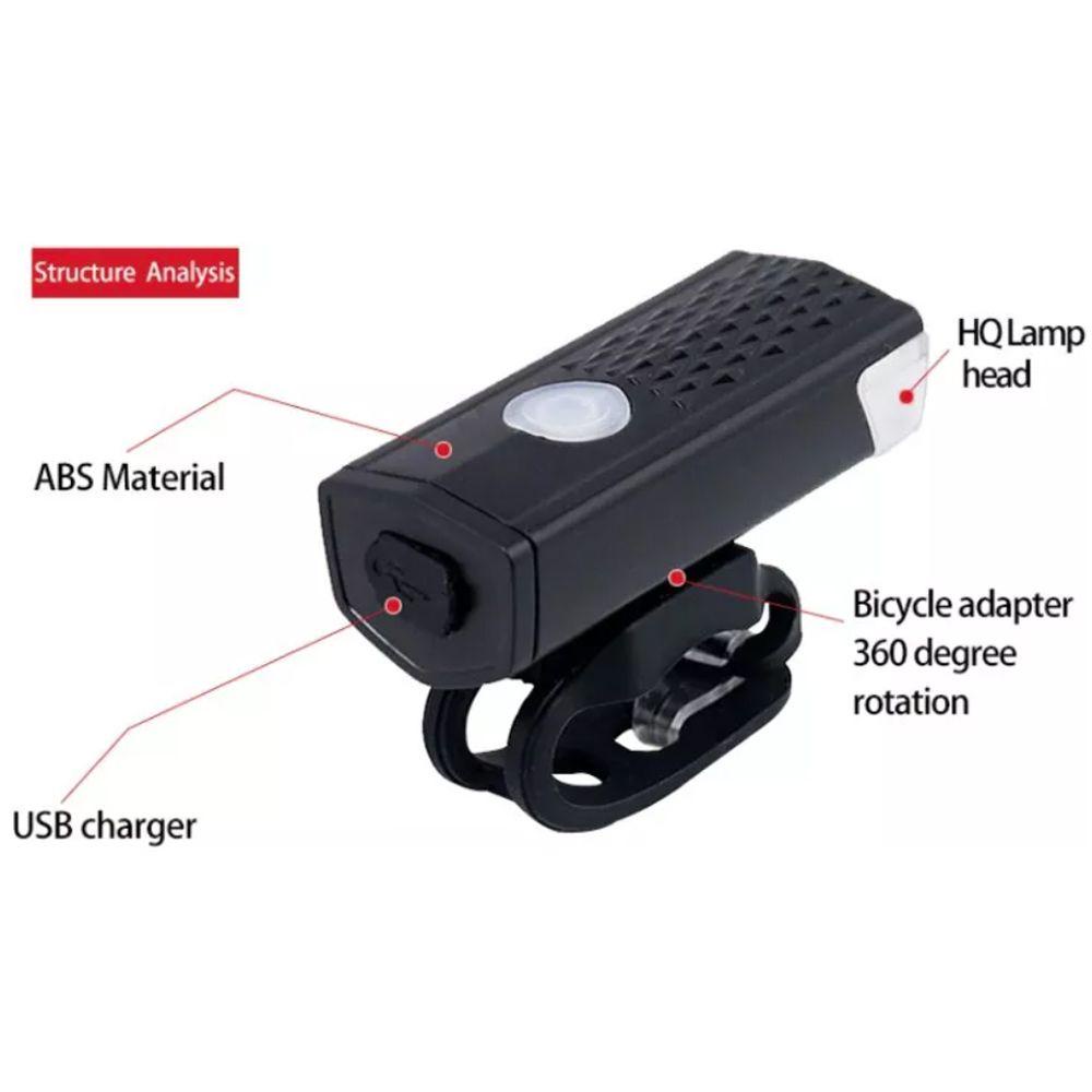 MUVAKO Đèn Chiếu Hậu USB Chống Thấm Nước Cho Xe Đạp