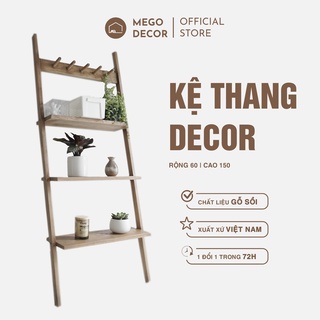 Giá sách kệ sách gỗ sồi trang trí 4 tầng kệ gỗ cao cấp tự lắp ráp