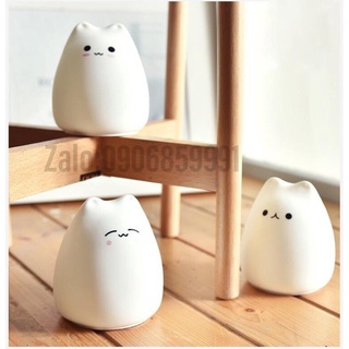 Đèn ngủ,đèn cảm ứng silicon mèo mini