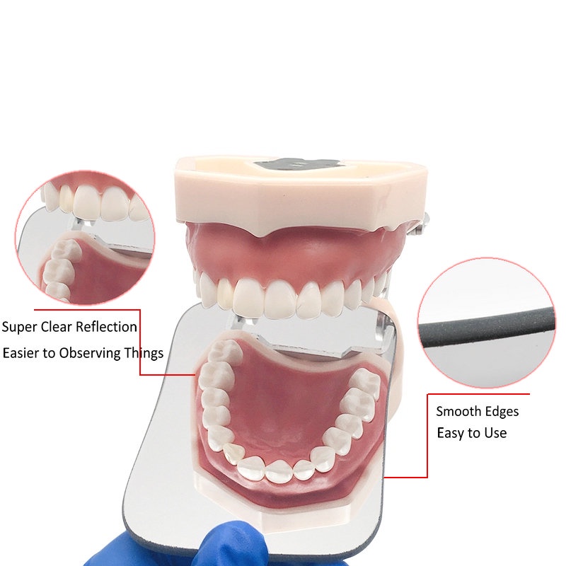 1 Gương Hai Mặt Phản Chiếu Bằng Titan Dùng Trong Nha Khoa