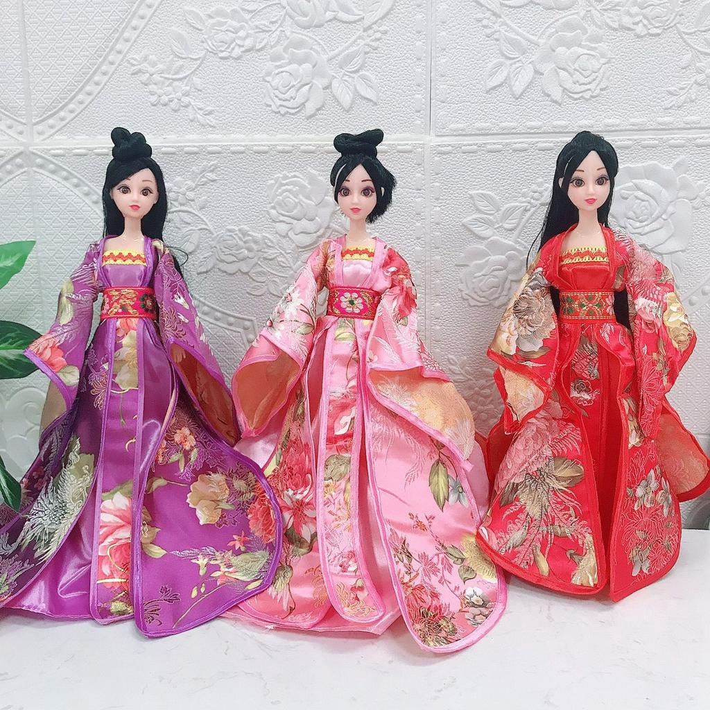 Trang phục cổ trang gấm cho búp bê 30cm