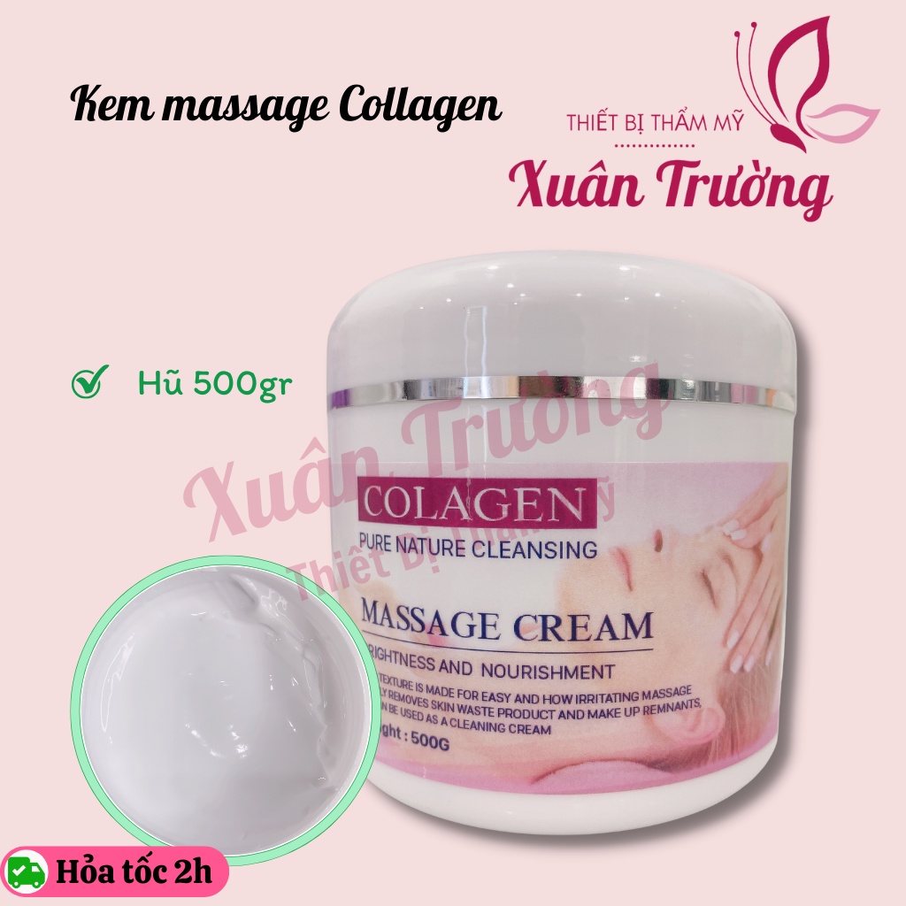 Kem massage collagen 500gr cho spa