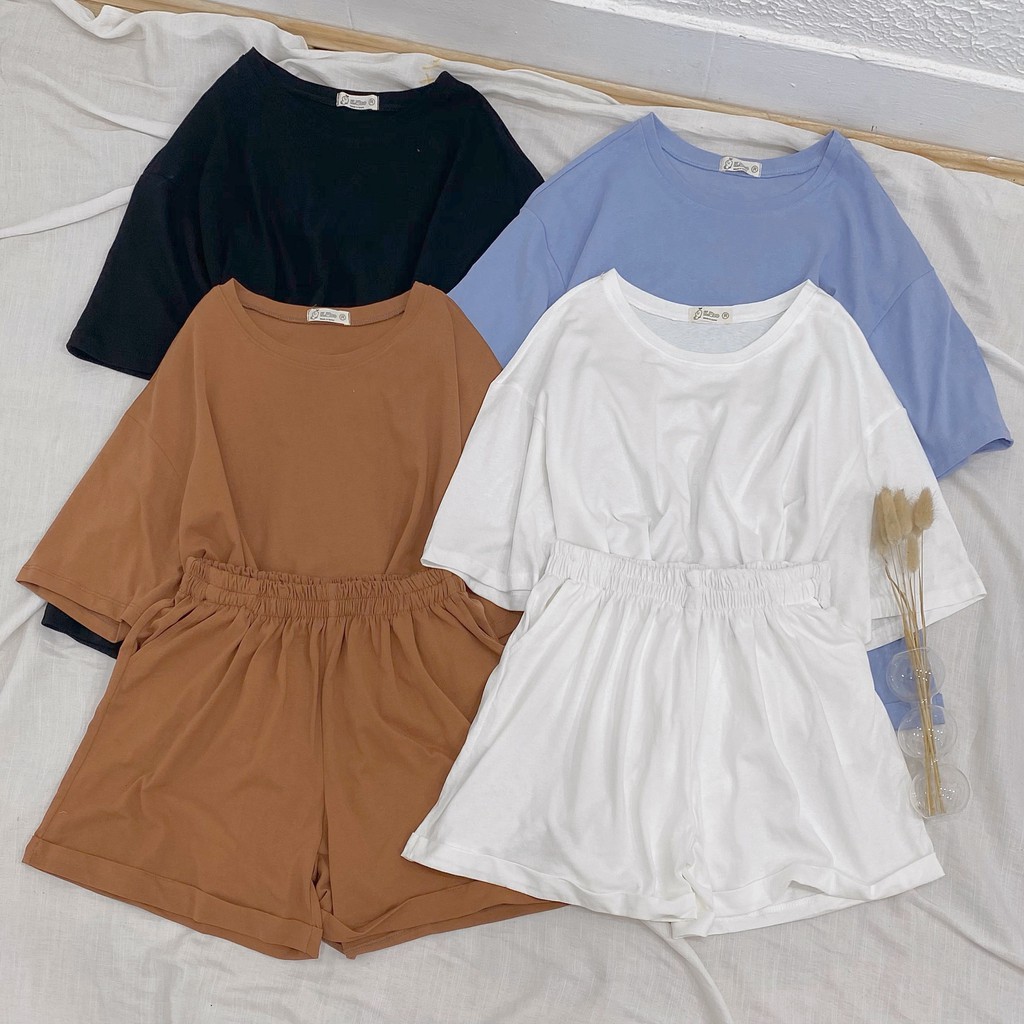 [Mã FAGREEN245 giảm 10% tối đa 30K đơn 99K] Set áo thun trơn kèm quần đùi S144 SUSTORE | BigBuy360 - bigbuy360.vn