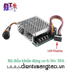 Bộ điều khiển tốc độ động cơ 6-36v 30A có hiển thị