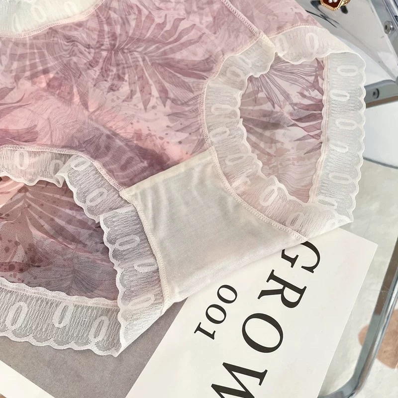 Quần Lót Nữ Tàng Hình Voan Tuyết Vintage Cao Cấp 9910