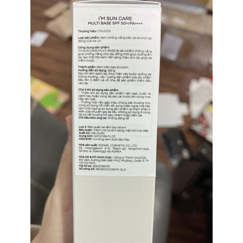 Kem Chống Nắng Bảo Vệ Da Và Nuôi Dưỡng Làn Da Chucos I’m Sun Care Multi Base