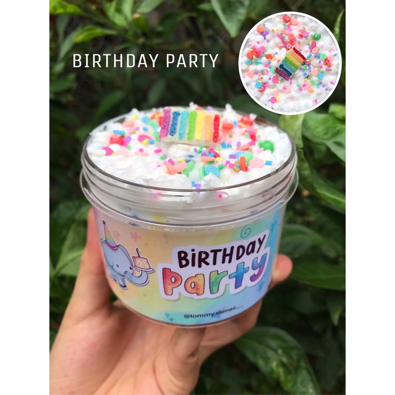 BIRTHDAY PARTY ( full floam slime) Chất Nhờn Ma Quái