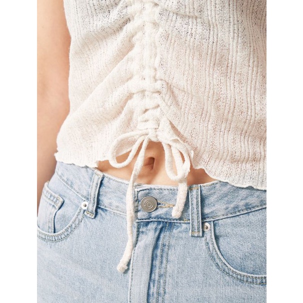 Áo croptop rút eo phong cách thời trang Hàn Quốc