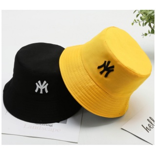 Mũ/ Nón Bucket Tai Bèo, 2 mặt thêu chữ NY mũ rộng vành.