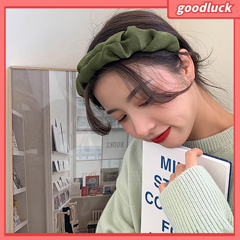 Băng Đô Cài Tóc Màu Trơn Thời Trang Cho Nữ