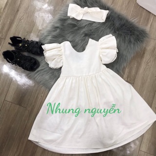 Váy hè cánh tiên cho bé Nhung Nguyễn Váy Đầm Công chúa Bé Gái Cao Cấp Tặng Kèm Cài