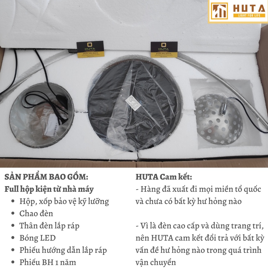 Đèn Cây Đứng Phòng Khách, Dùng Làm Đèn Sàn Trang Trí Nội Thất, Phòng Ngủ, Bóng Led, Chao Vải, Mã D3– HUTA shop