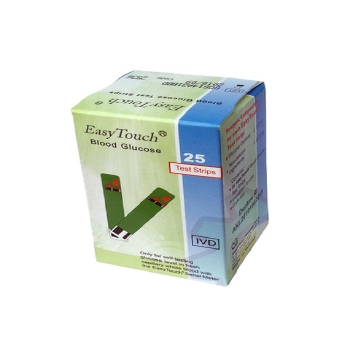 Que Thử Tiểu Đường Cho Máy Đo EasyTouch GCU ET322 (25 que)
