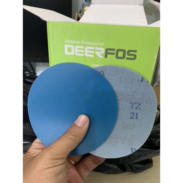 Combo 50 nhám tròn 125mm deerfos đánh bóng
