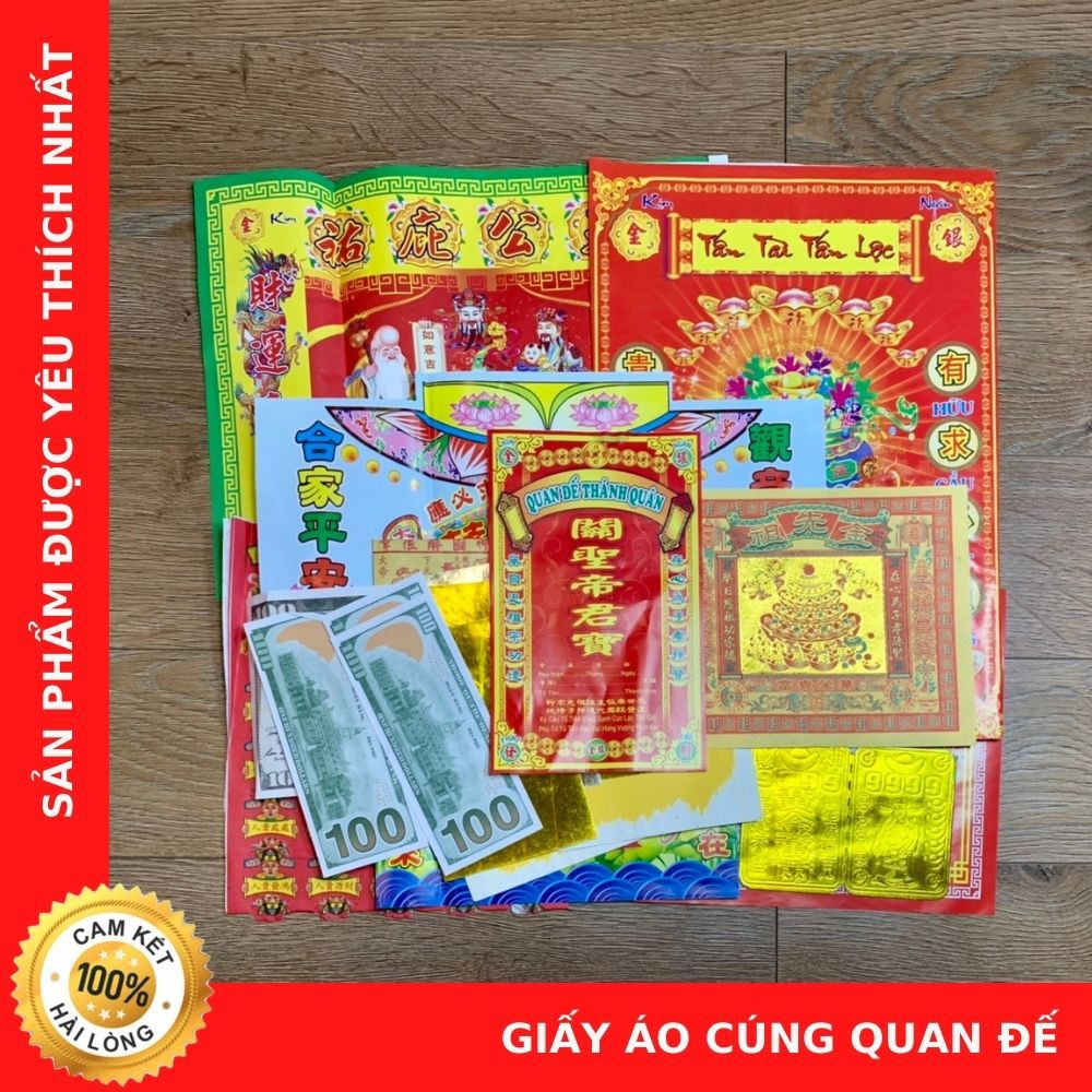 Giấy Áo Cúng Quan Đế Thánh Quân - Cửa Hàng Vàng Mã Chú Sa Di Hoan Hỉ