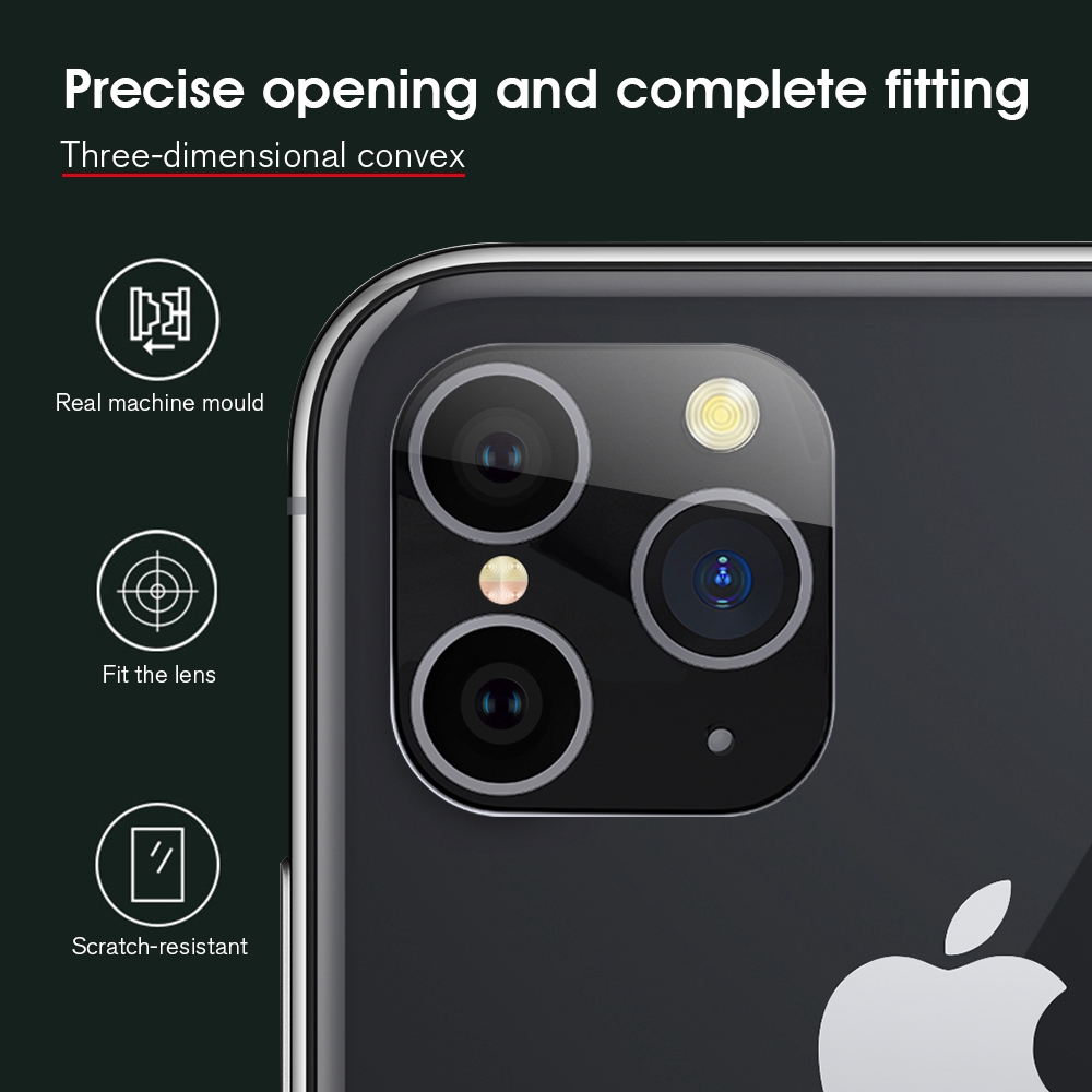 Vỏ hợp kim nhôm bảo vệ camera cho iPhone X XS MAX XR iPhone 11 Pro