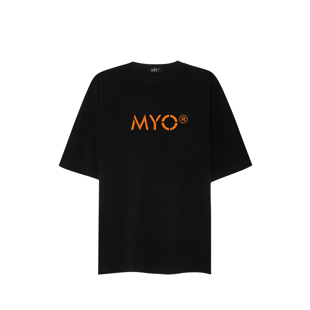 Áo Thun Đẹp MYO Vải Cotton Thêu Hình Core Black/White