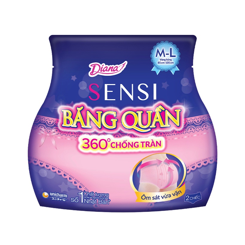 Băng vệ sinh Diana Sensi Băng Quần size M-L