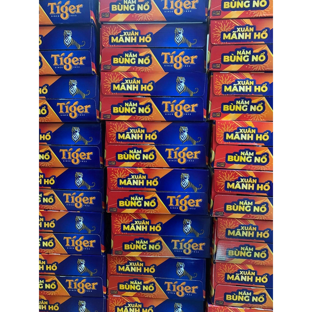 [HỎA TỐC] Thùng 24 lon bia Tiger lon 330ml