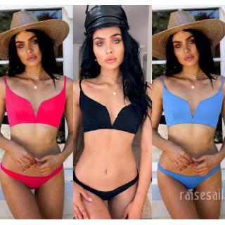 Bikini Nữ Phối Dây Có Đệm Mút Nâng Ngực