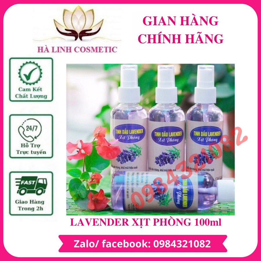 Tinh dầu Hương Lavender xịt phòng chai 100ml nguyên chất thơm ngát hàng xịn giá sỉ