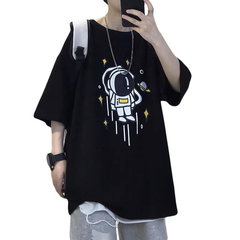 Áo thun phông tay lỡ nam nữ unisex form rộng ATL 214