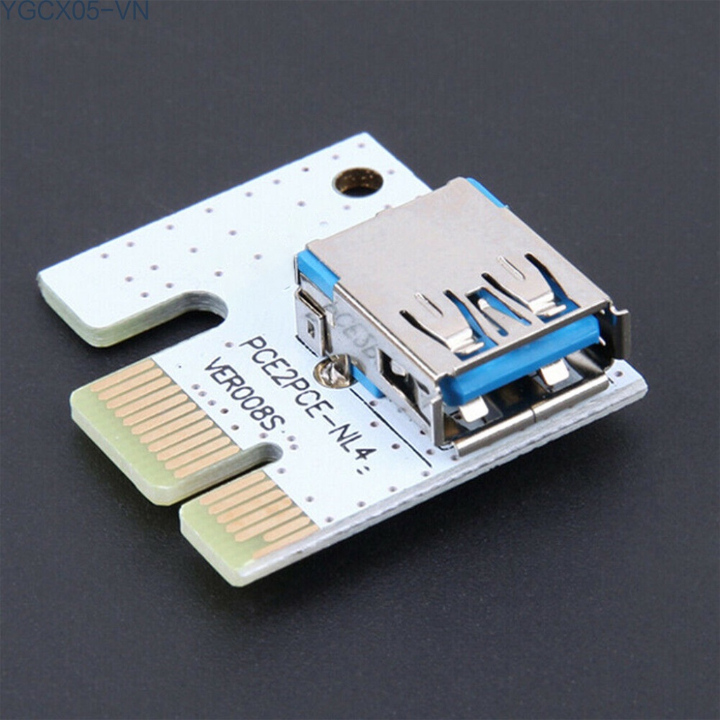 Card Mở Rộng Ver008S Pci-E 1x Sang 16x 60cm Usb3.0 4pin 6pin Sata Cho Btc Miner Mining | BigBuy360 - bigbuy360.vn