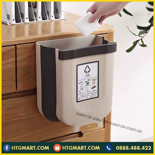 Thùng Rác Gấp Gọn Thông Minh Treo Cạnh Tủ