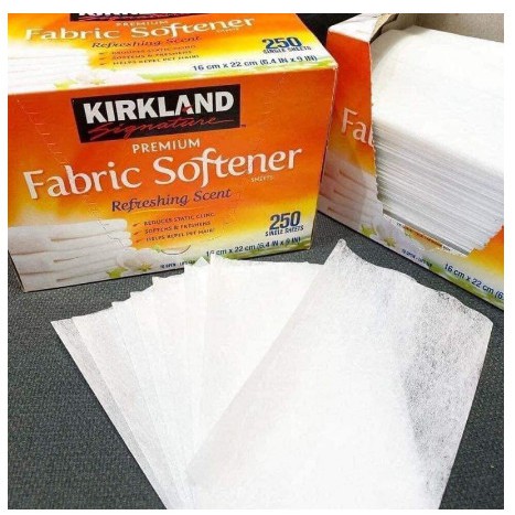 [Mã HC2405 giảm 10% đơn 250K] Giấy Thơm Quần Áo Kirkland Fabric Softener của Mỹ 250 tờ