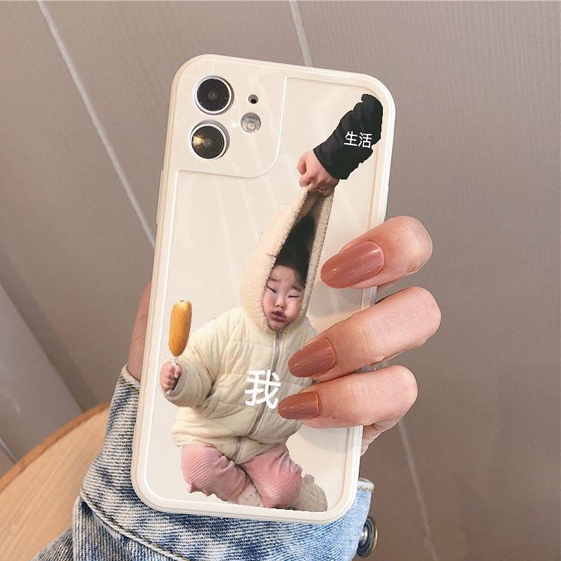 Ốp điện thoại viền thẳng thích hợp cho Apple 11 Iphone 6/7/8 Plus 12/13 Xsmax 8npt