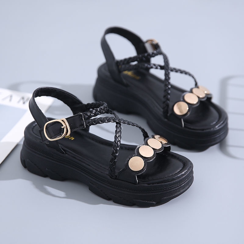 Xăng đan Đế Dày size Lớn 35-42 Thời Trang Mùa Hè Mới Cho Nữ size 41