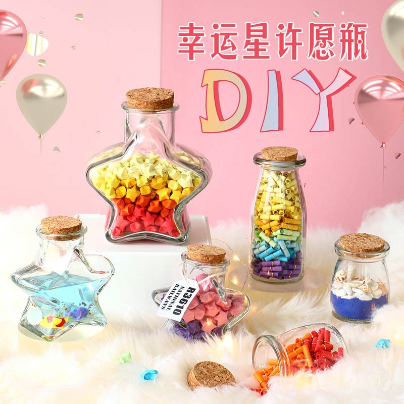 Lọ Thủy Tinh Trong Suốt Đựng Điều Ước Hình Ngôi Sao May Mắn Sáng Tạo | BigBuy360 - bigbuy360.vn