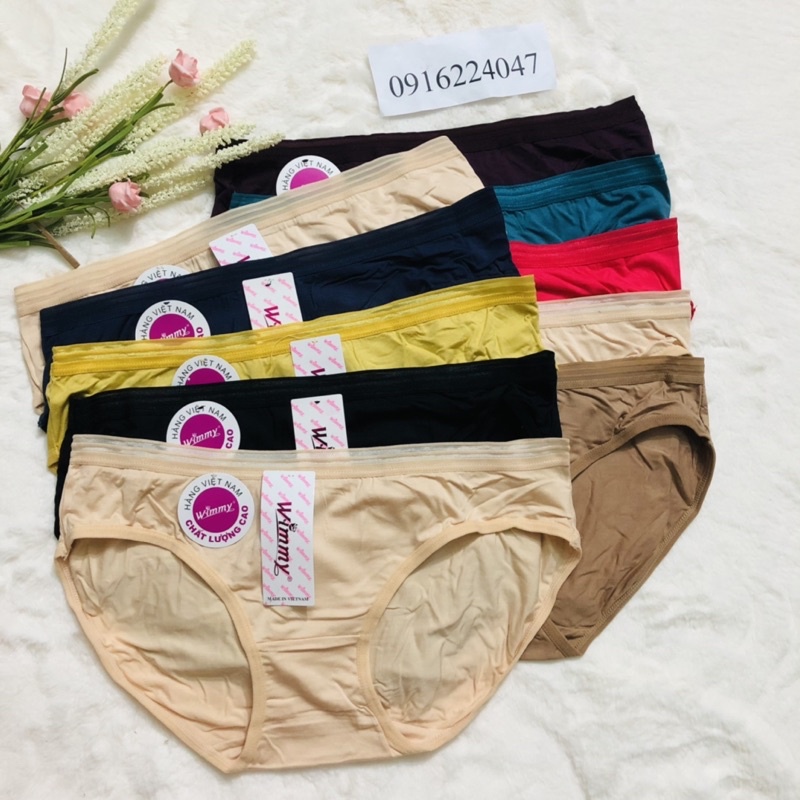 Set 10 Quần lót nữ cotton, quần chíp nữ hàng Việt Nam chất mền mát