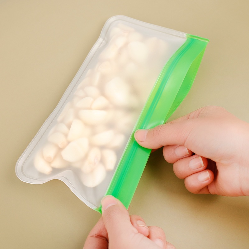 Túi Zip Đựng Thực Phẩm Bằng PEVA Mờ Có Thể Tái Sử Dụng Chống Rò Rỉ