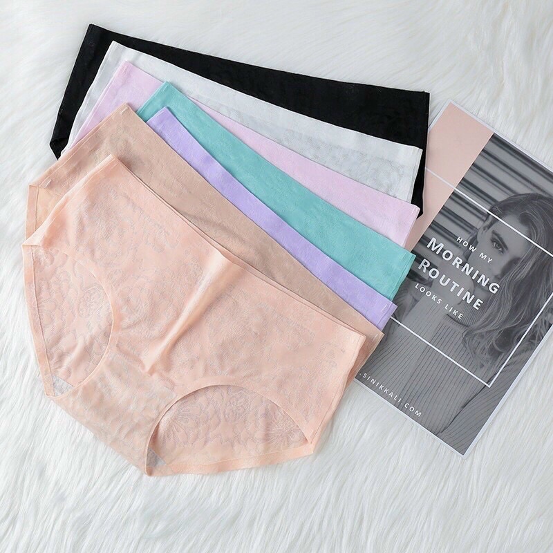 set 5 Quần lót ren Ép Lạnh Kháng Khuẩn Không Đường May | BigBuy360 - bigbuy360.vn