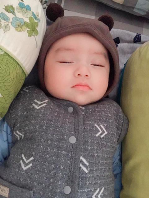 Mũ cotton quả bông cho bé