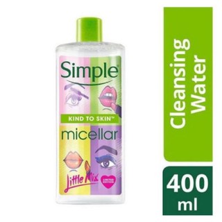 ✅ (HÀNG CHUẨN AUTHENTIC) Nước tẩy trang Simple mắt môi Micellar Cleansing Water 400ml - Limited Edition