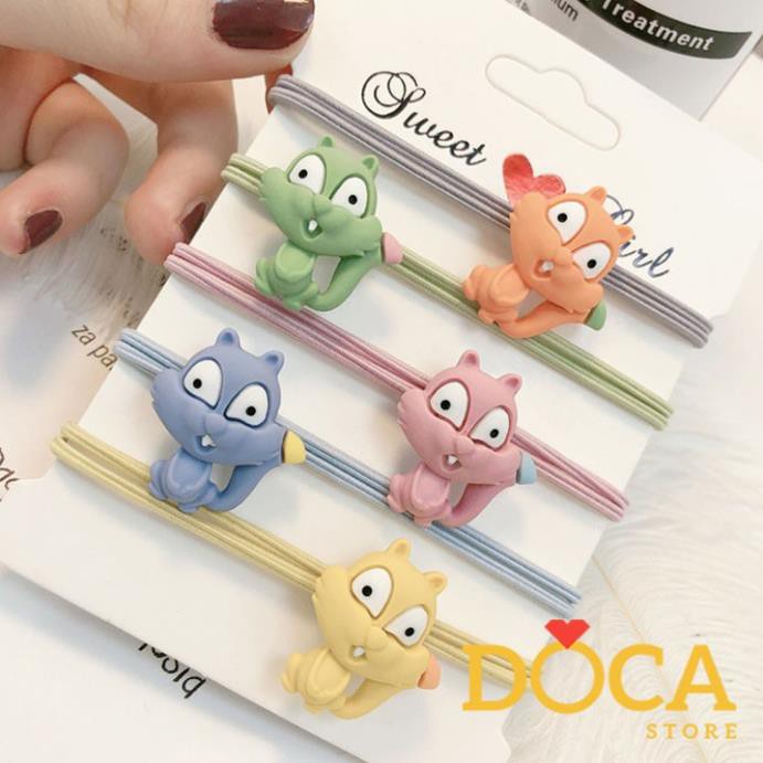 Cột buộc tóc hình sóc   Clovershop68