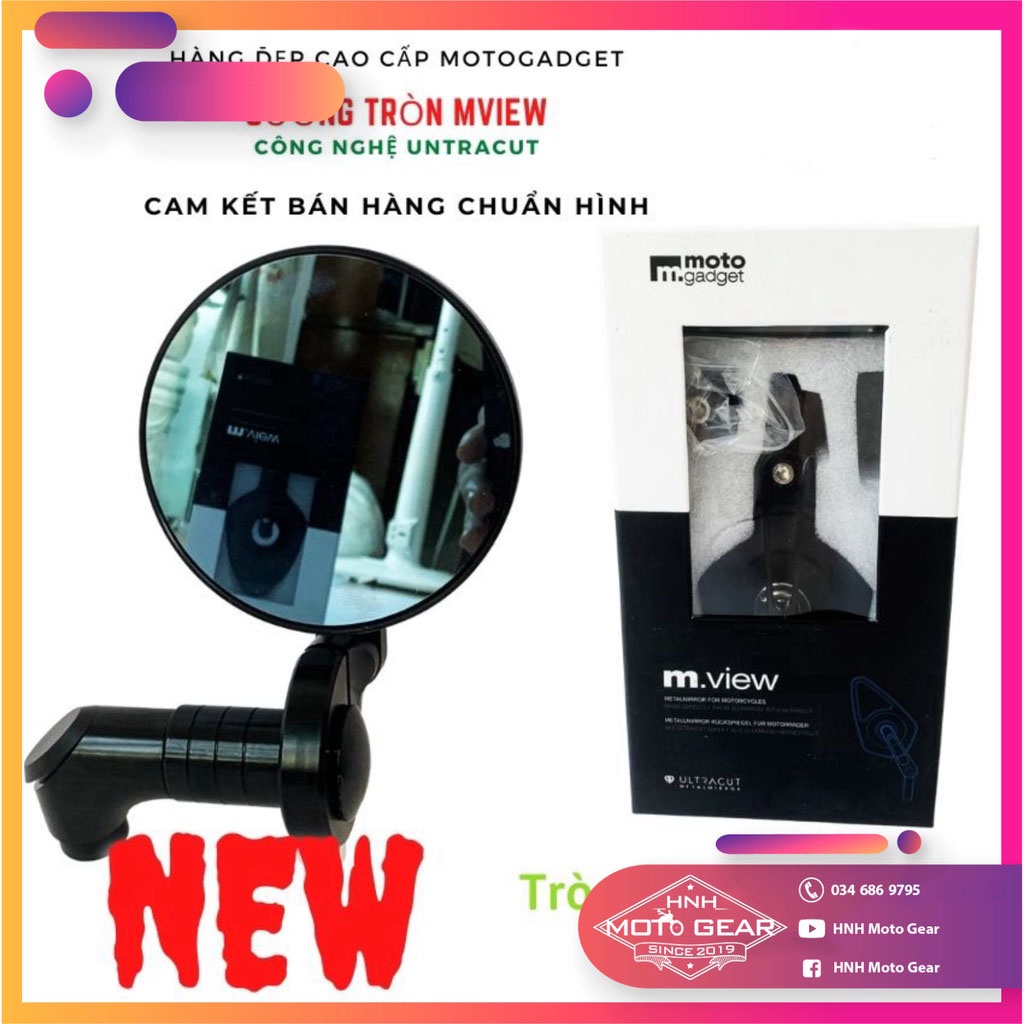 Gương Tròn M.View Motorgadget Hàng Loại 2