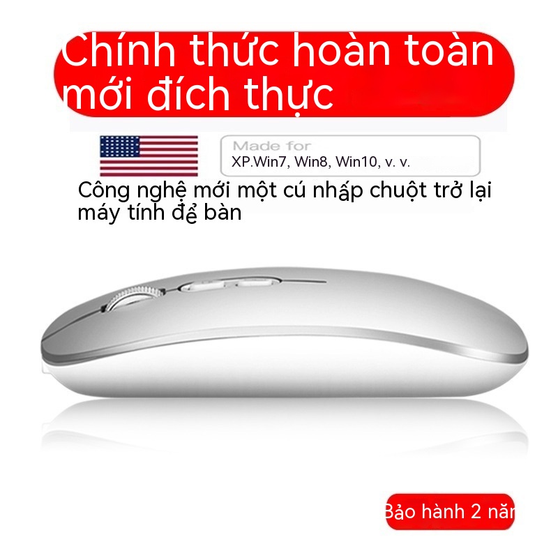 Chuột Bluetooth Không Dây Sạc Được Cho Máy Tính Apple Lenovo ipad Điện Thoại Di Động/Máy Tính Bảng