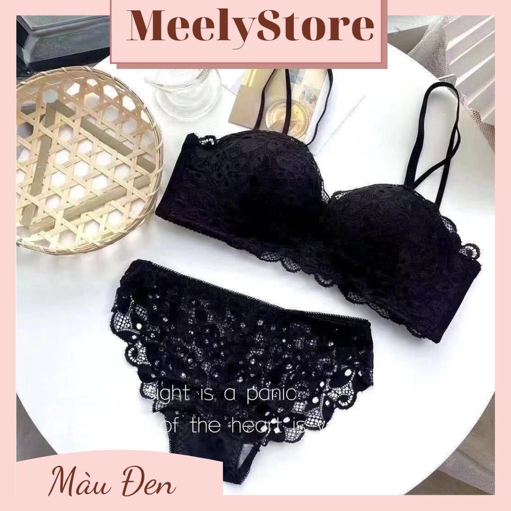 Áo Lót Ren Nữ Cúp Ngang Không Gọng Đệm Vừa Nâng Ngực Cao Cấp Tạo Khe Lên Form Đẩy Quả Tốt Áo Ngực Dễ Phối Đồ - 9030
